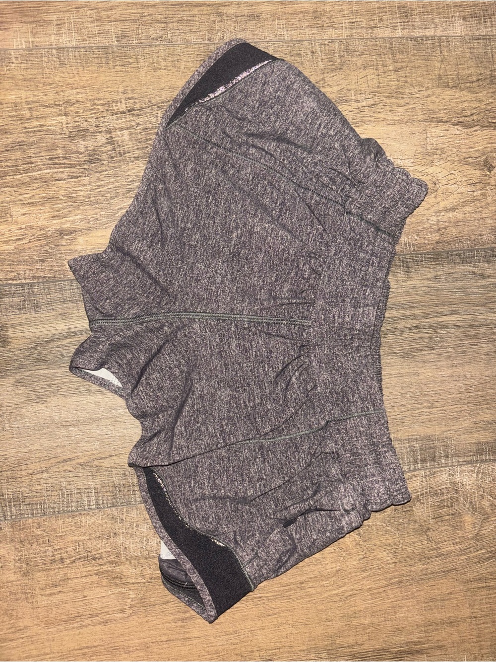 lululemon athletica Heathered Charcoal Athletic Shorts